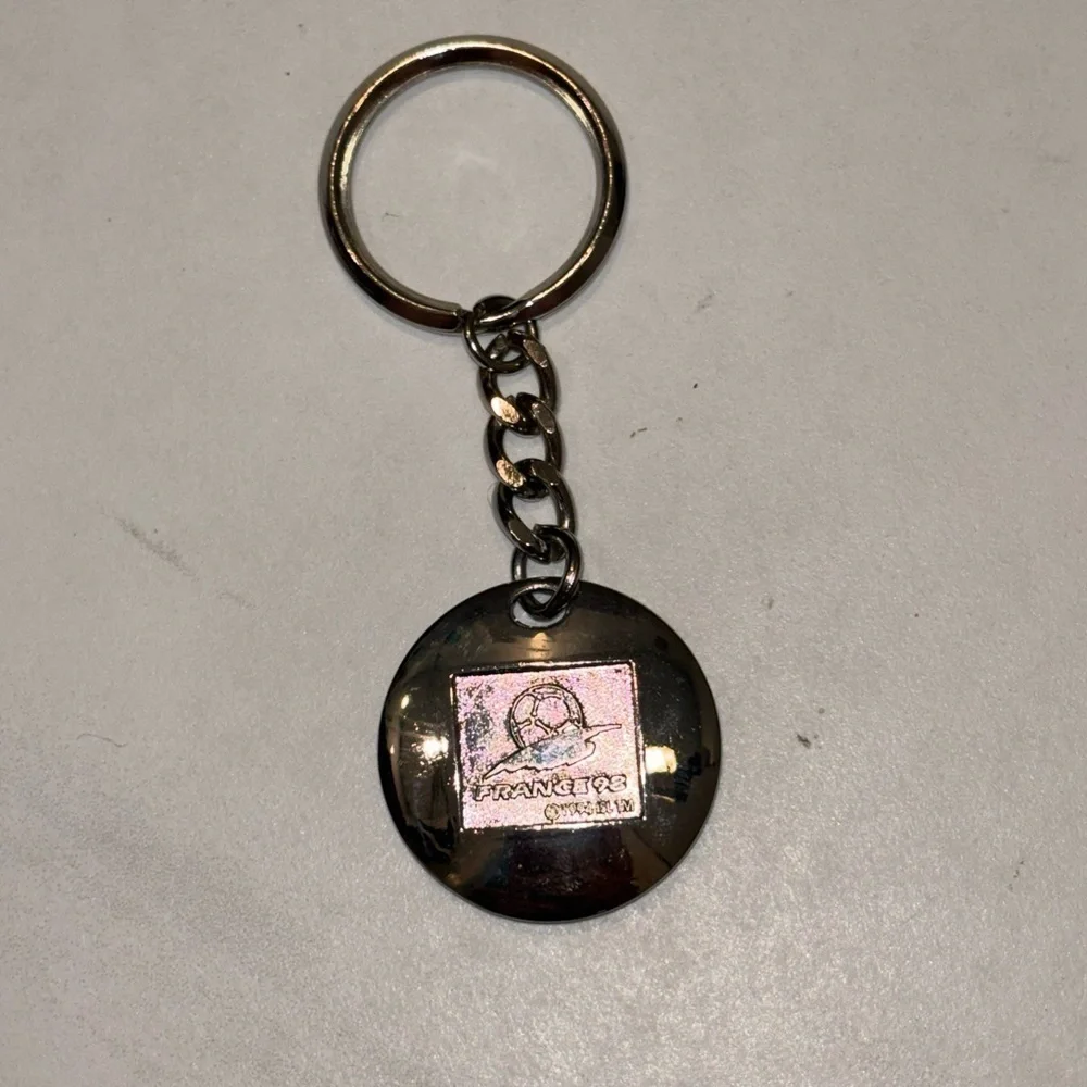 Vintage France 1998 Soccer World Cup Mascot Soccer Keychain